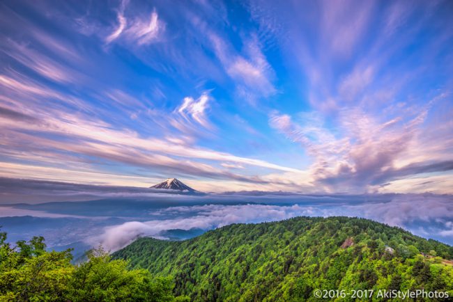 Photomatix Pro 6でHDR合成した三ツ峠からの富士山