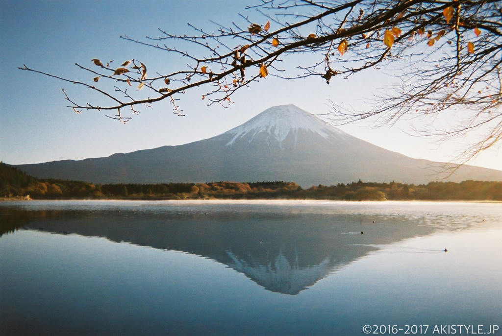 「写ルンです」で撮影した田貫湖からの富士山