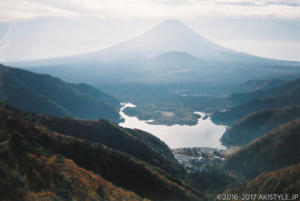 「写ルンです」で撮影した精進峠からの富士山