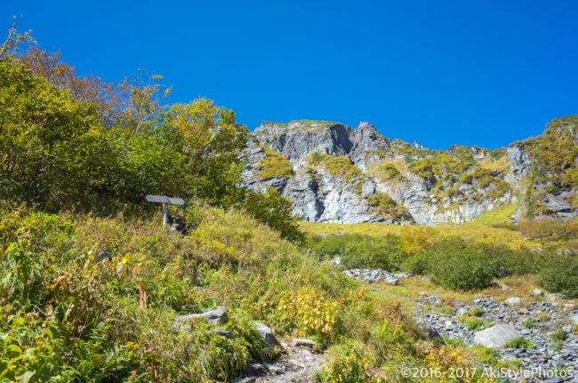 左俣ルートから見る北岳