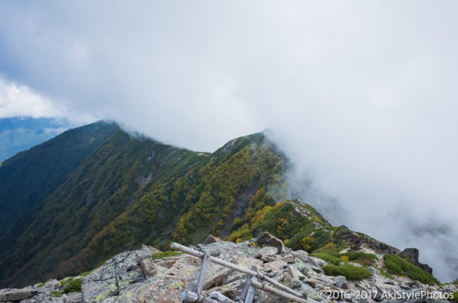 北岳の八本歯のコル
