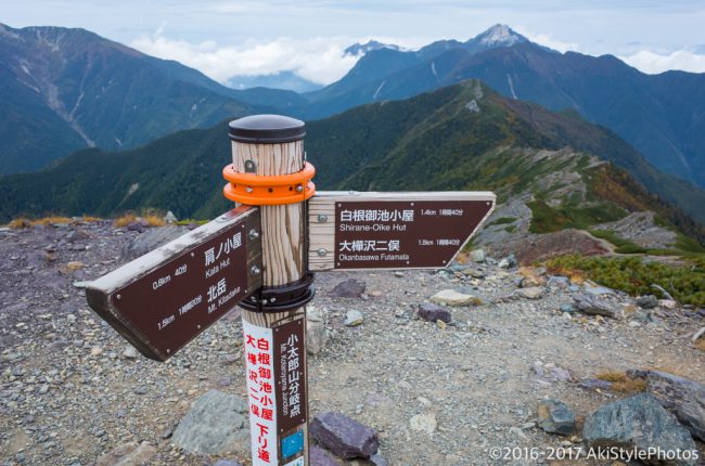 北岳の小太郎山分岐
