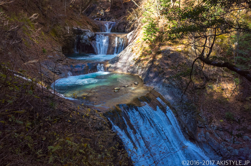 西沢渓谷の七ツ釜五段の滝