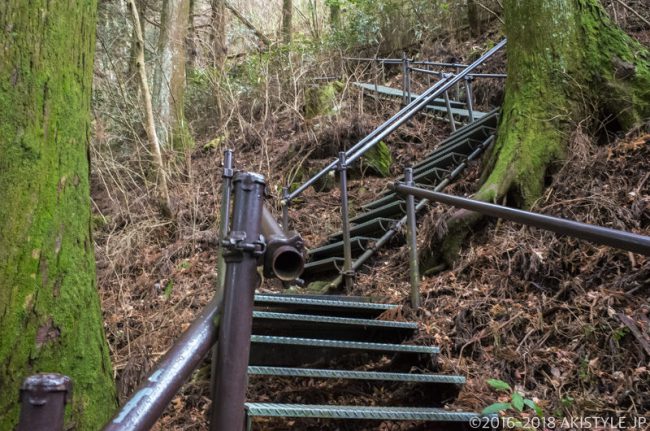 竜爪山の登山道