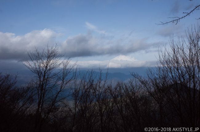 竜爪山から見た富士山