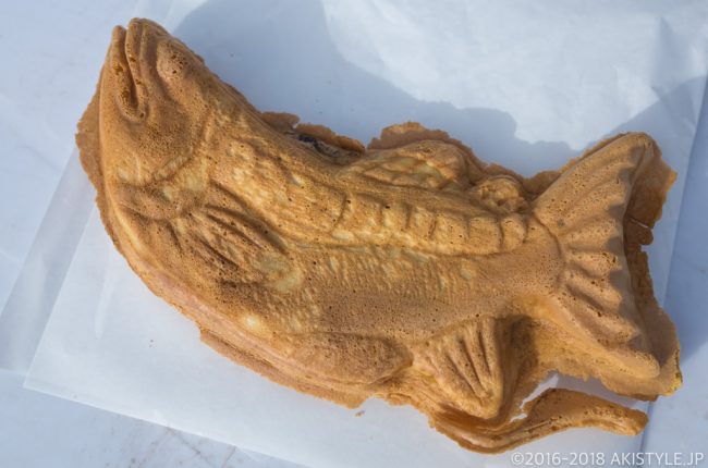 西湖樹氷まつりで西湖クニマス焼き