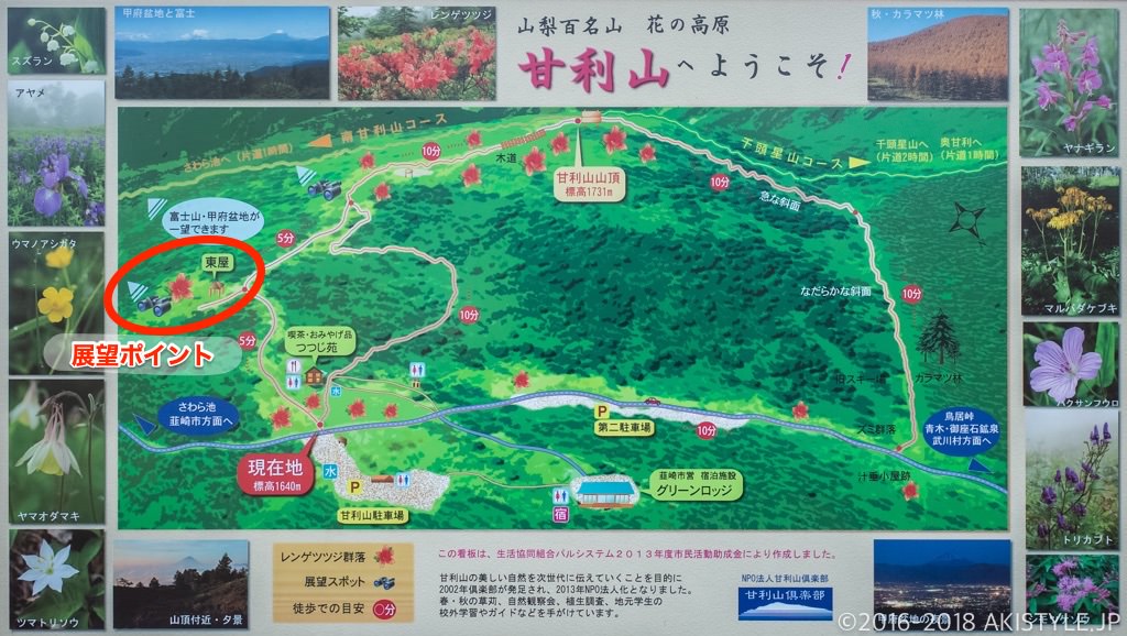甘利山の富士山撮影ポイント