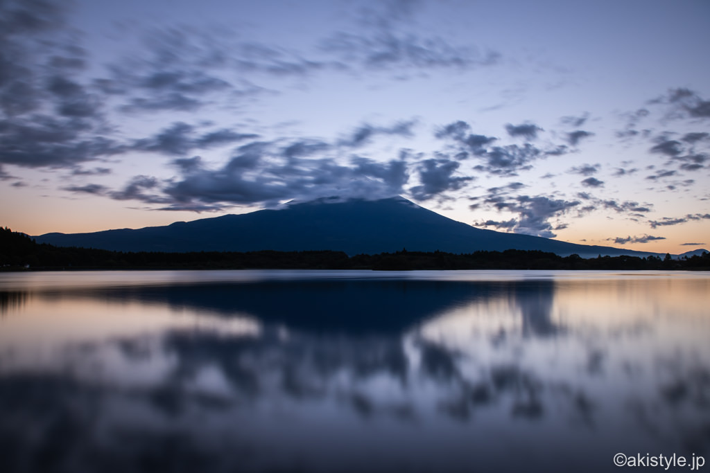 田貫湖で逆さ富士