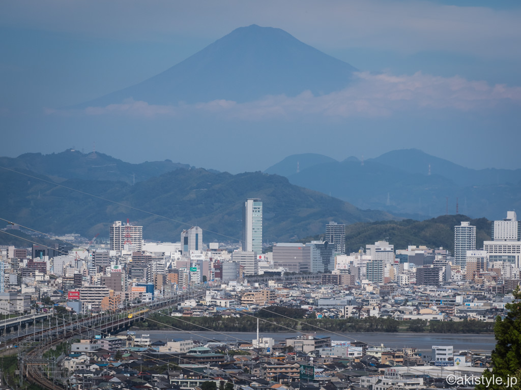 静岡市から富士山とドクターイエロー