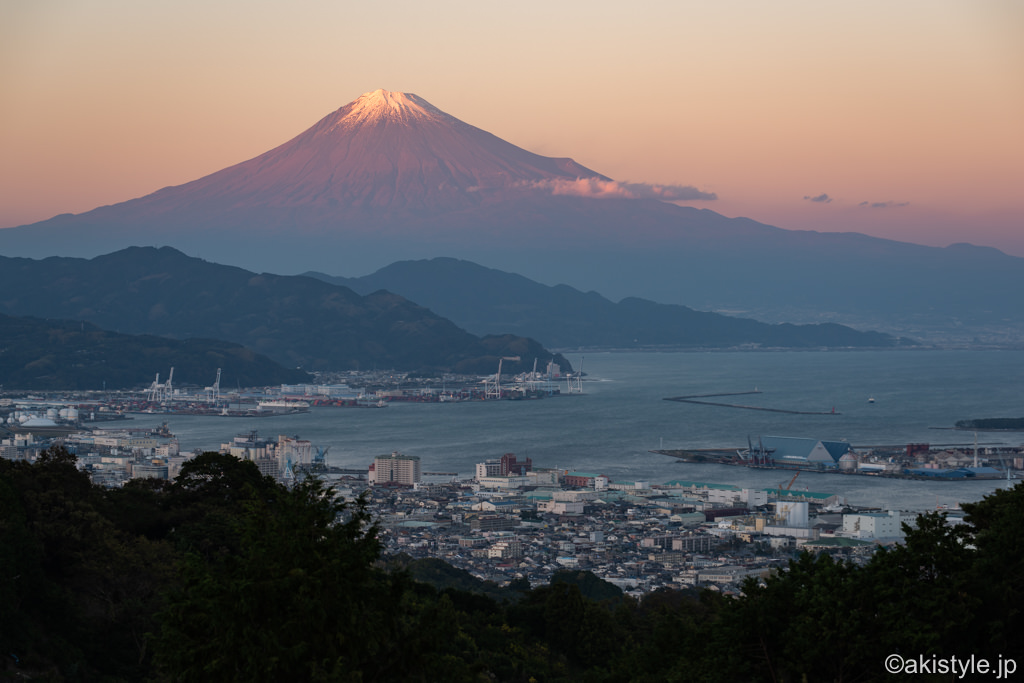 日本平富嶽台から見る富士山