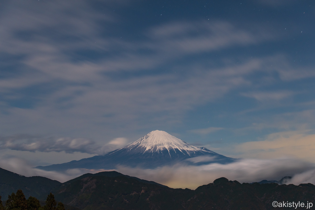 清水吉原と富士山