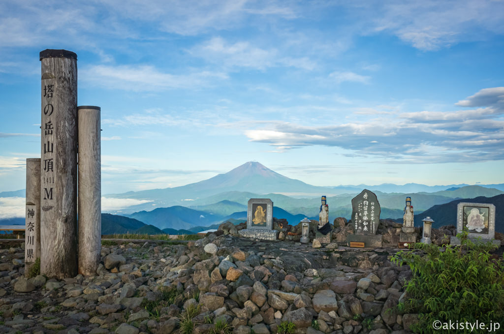 塔ノ岳と富士山