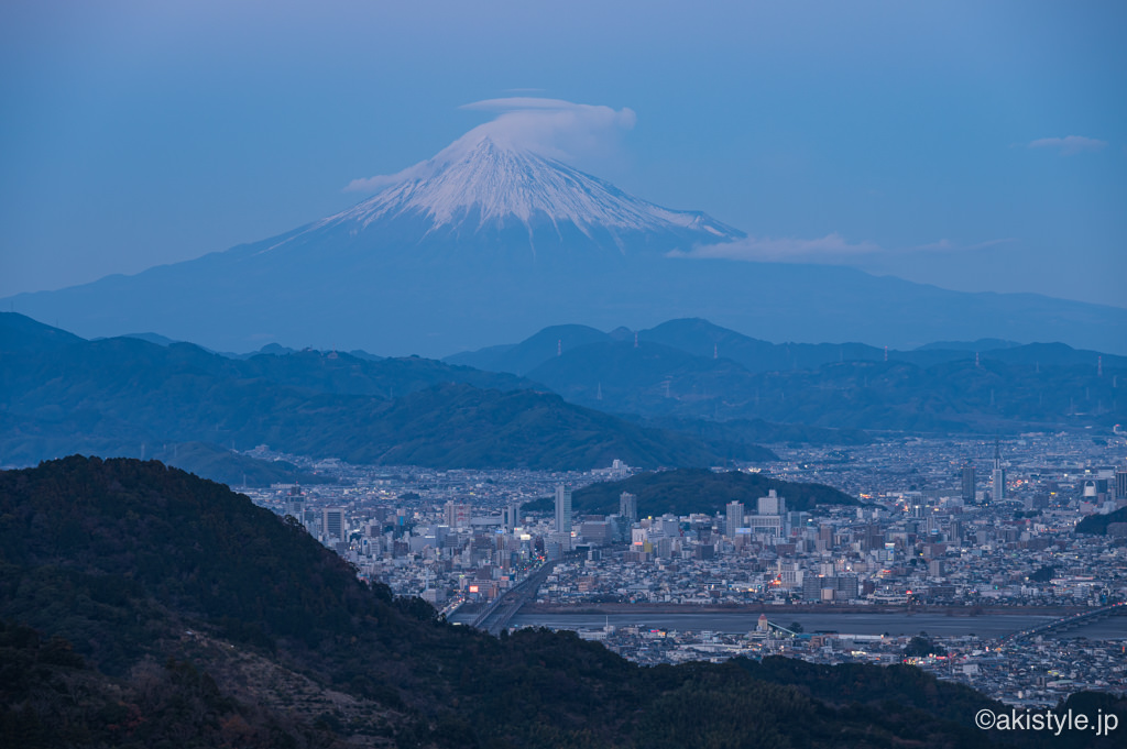 満観峰から見る富士山