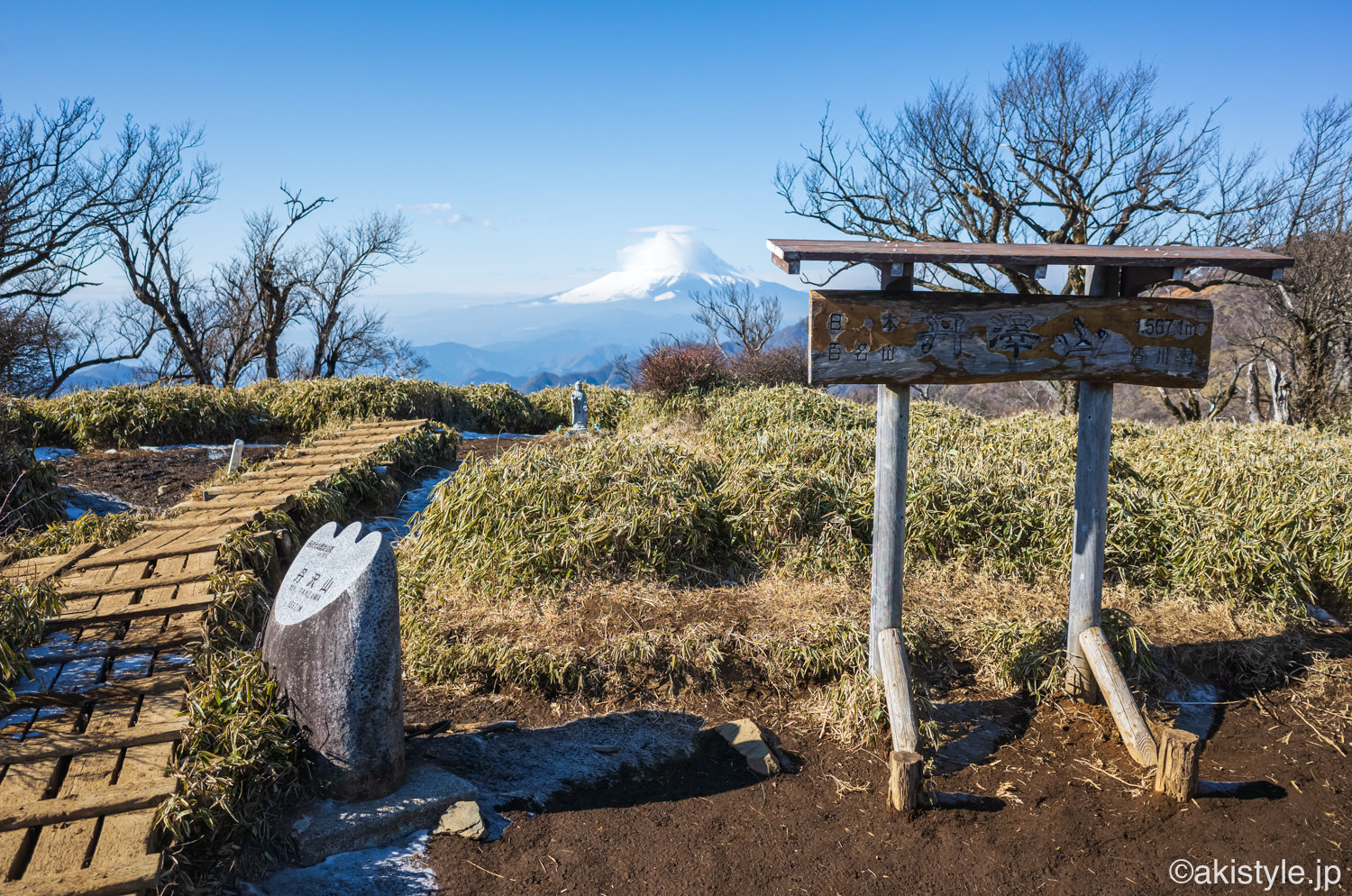 丹沢山から富士山