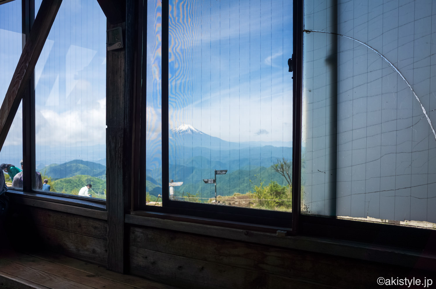 尊仏山荘から見る富士山